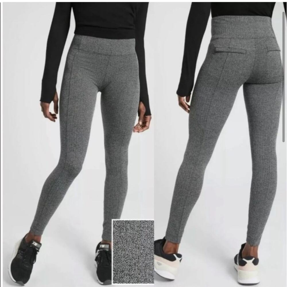 Athleta Pants Womens Size Small Delancey Herringbone Tight Legging S